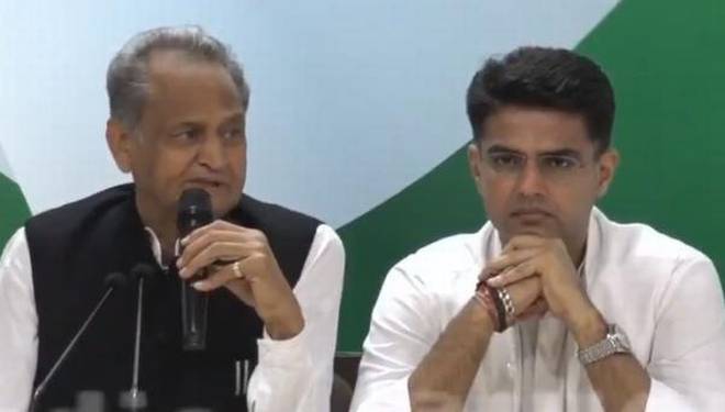 राजस्थान में गहलोत मुख्यमंत्री व सचिन पाइलट उपमुख्यमंत्री बने