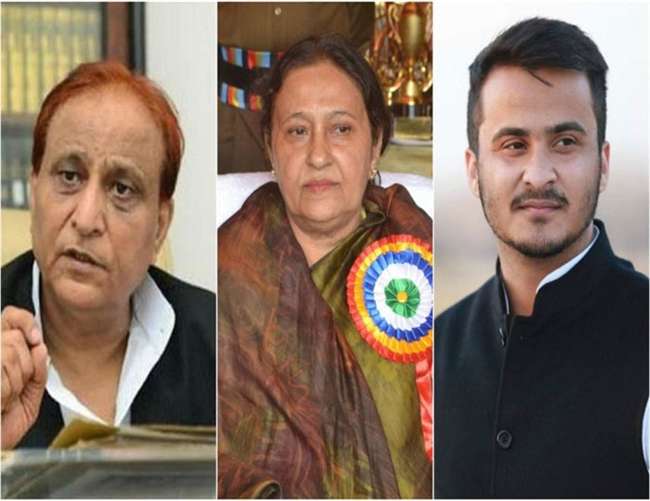 आजम की पत्नी और बेटे पर जमीन कब्जाने का आरोप, मुकदमा दर्ज
