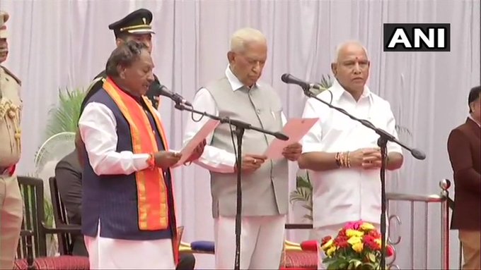 येदियुरप्पा मंत्रिमंडल का विस्तार ,लिंगायत समुदाय को प्रमुखता