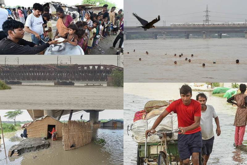 खतरे में दिल्ली, हथनीकुंड के पानी से यमुना में उफान