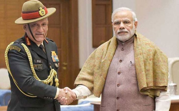 आर्मी चीफ बिपिन रावत बनें चीफ ऑफ स्टाफ कमेटी के चेयरमैन