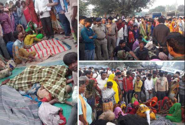 बुलंदशहर में गंगा किनारे सो रहे श्रद्धालुओं पर बस चढ़ी 7 की मौके पर मौत 