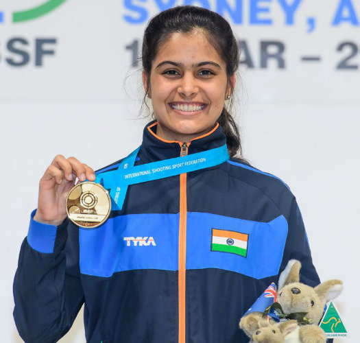 एशियाई चैम्पियनशिप में मनु ने साधा गोल्डन निशाना