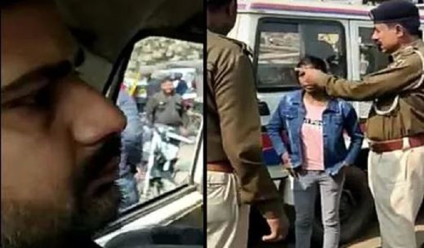 वैलेंटाइन डे पर पत्नी ने पति को पकड़ा रंगे हाथ, पहुंची पुलिस स्टेशन