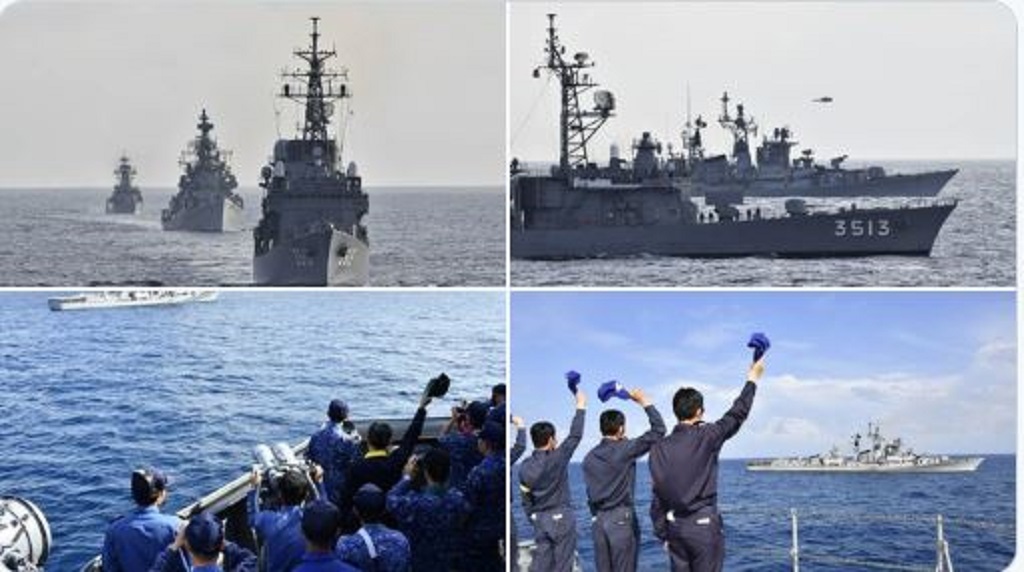 चीन के साथ तनाव के बीच भारत ने जापान की नौसेना के साथ किया युद्धाभ्यास