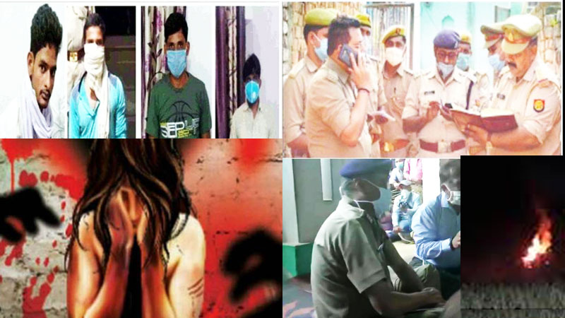 हाथरस मामले में एक और वीडियो सामने आया, घटना स्थल पर मौजूद थे चार लोग 