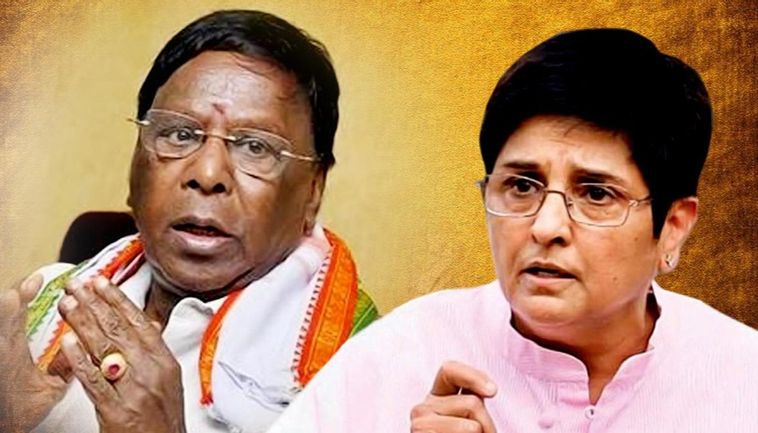 फिर शुरू हुआ CM – गवर्नर विवाद , नारायणसामी – किरण बेदी, आमने – सामने 