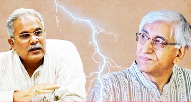 धक्का – मुक्की तक पहुंची छत्तीसगढ़ कांग्रेस की कलह 