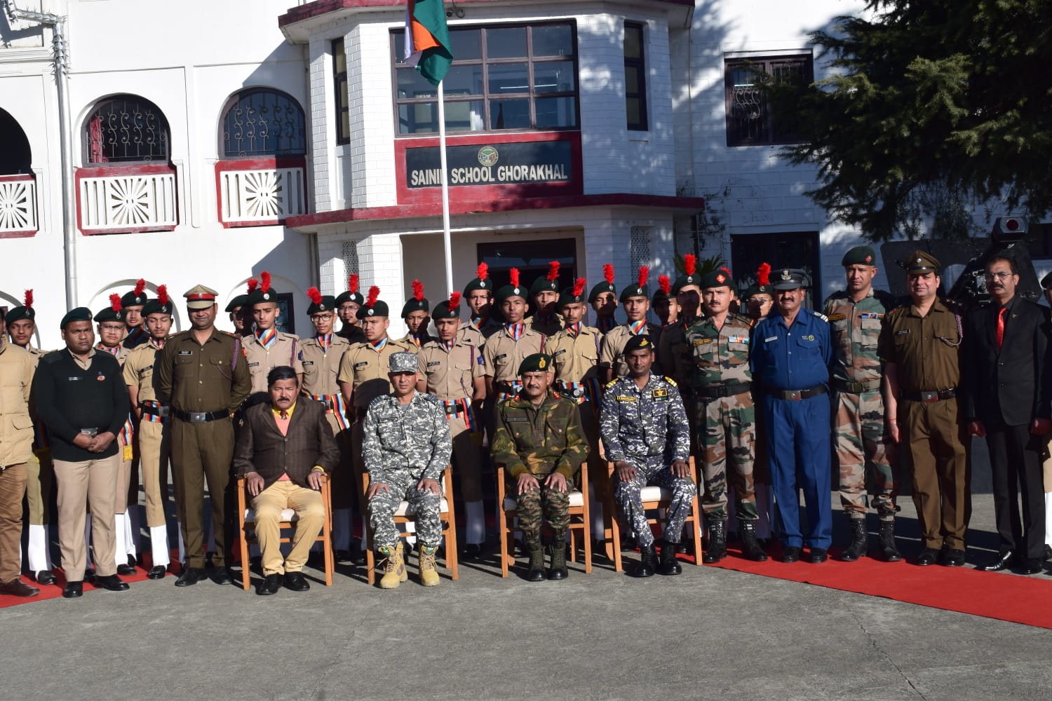 मेजर जनरल अतुल रावत, एवीएसएम ने किया सैनिक स्कूल घोड़ाखाल का दौरा