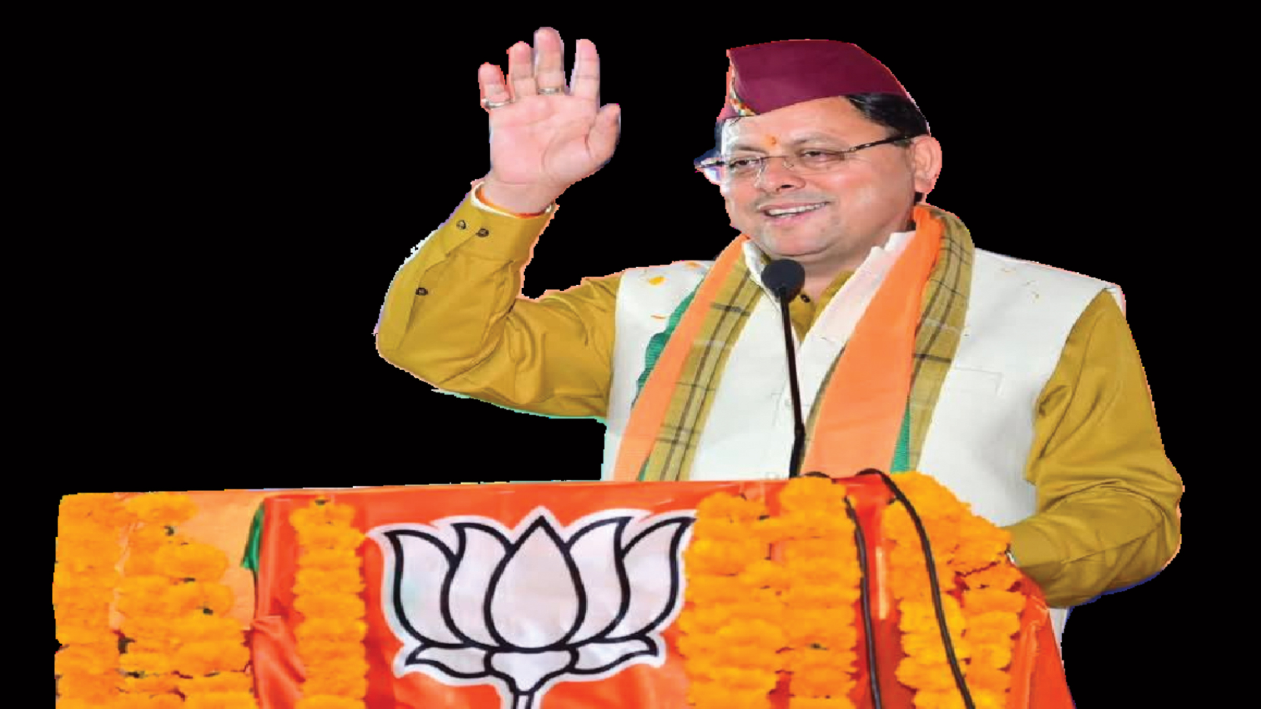 दिल्ली में भी धामी की धूम
