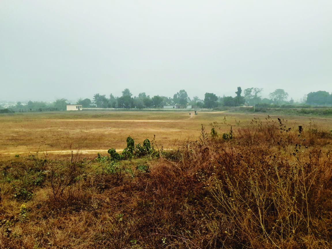 अधर में कानिया स्टेडियम का निर्माण